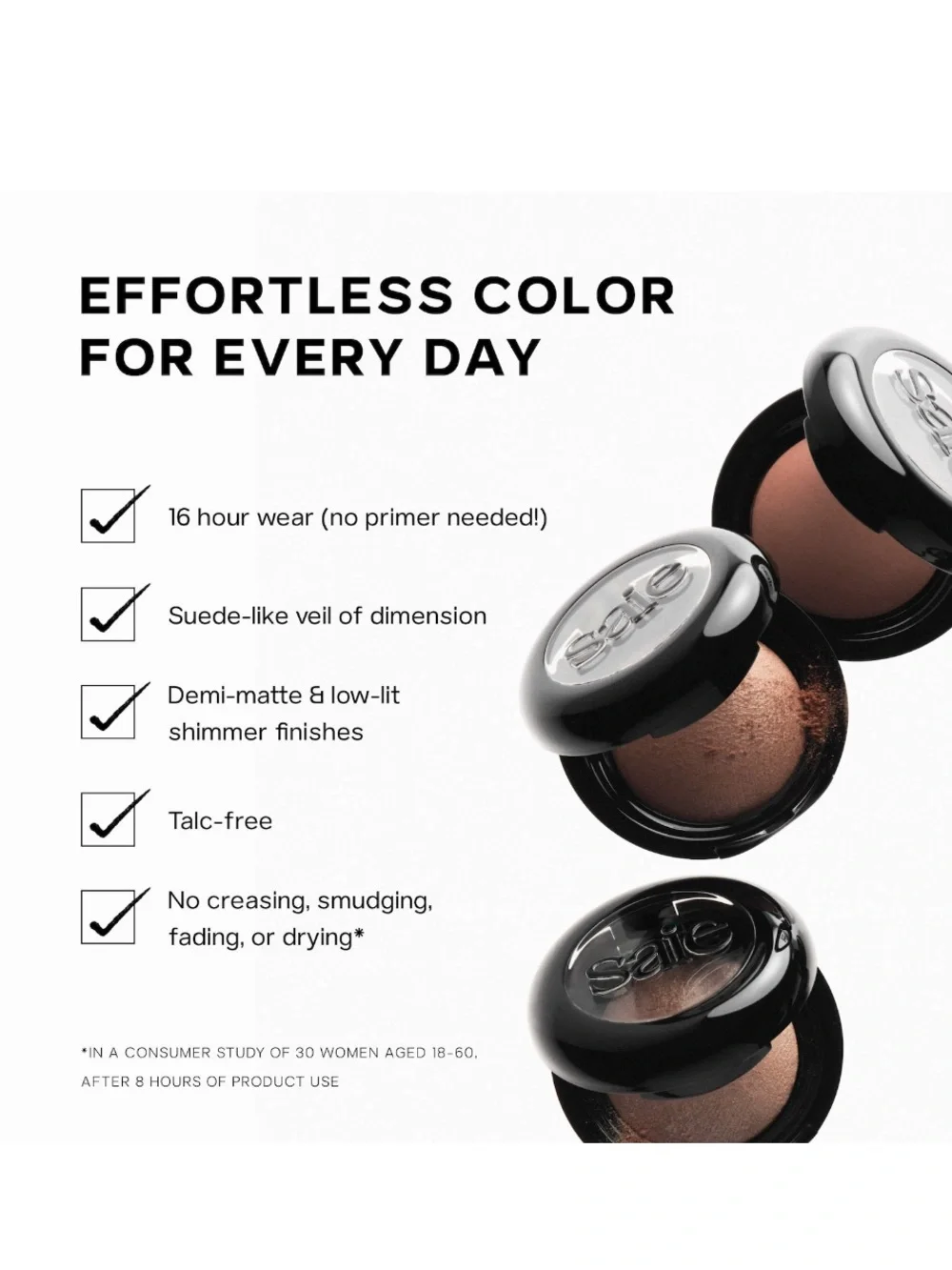 Saie Supersuade Baked Eyeshadow - Shade Tartufo